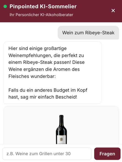 AI sommelier working across multiple languages