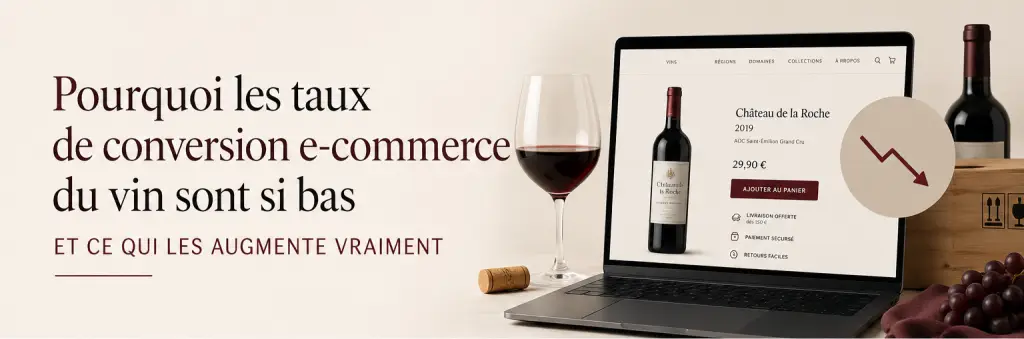 Taux de conversion e-commerce vin